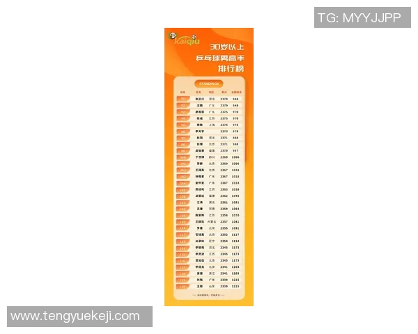 乒乓球实力评估权威发布个人能力榜单揭晓新星与老将对决